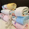 Blankets Professional Baby Blanket Laminated Cotton Soothing Small Doudou Fleece Throw Cover Crystal