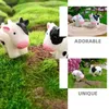 Decorações de jardim 10 PCs Micro paisagem ornamento Mini Figuras de vaca estátua decors miniaturas resin top hat bonsai