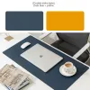 CPUs Doubleside Portable Large Mouse Pad Gamer Waterproof Pu Leather Suede Desk Mat Computer Mousepad Keyboard Table Cover