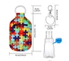 2021 Ny Neoprene Softball Printing Keychains Hand Sanitizer Bottle 30 ml Portable Mini Bottles Holders Keyrings Party Favor Keychain 22 LL