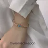 High grade Tiffancy designer bangle silver bracelet with imitation diamond seven color white shell creative female double Bracelet Original 1:1 With Real Logo