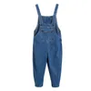 Toddler Girl Jumpsuit Fashion Solid Color Jeans Overalls For Kids Teenage Cotton Suspenders Kleding Loose Children Denim Romper 240323