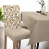 Pokrywa krzesła jesień retro konsystencja jadalnia spandekna okładka siedzenia na ślub w kuchni bankietowej etui na imprezę