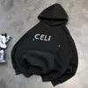 24 Bahar Mektubu Sıcak Elmas Kapüşonlu Drawstring Sweater Erkek ve Kadın Tarzı Gevşek Döngü Hoodie Sweater