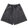 Men's Shorts Thug Club Vintage Washed Embroidered Shorts Summer Top Quality 1 1 Mens Womens Shorts Thug Club Breeches Shorts J240402