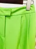 Dwuczęściowe spodnie Damskie Wysokiej jakości najnowsza moda 2024 S/S Zestaw projektantów z jednym przyciskiem Ultra-cienkie pionierskie spodnie Flame Zestaw dwuczęściowy zestaw do WOMENC240407