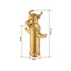 Rubinetti del lavandino da bagno in bronzo e colore oro materiale ottone mazzo acqua fredda del rubinetto di artisitc zodiacale