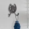 Hooks 2 pc's bewerkt hangende decoratieve muur kledinghangers zware creatieve ijzeren boerderijkleding