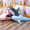 Movies TV Plush toy 60-140cm Big Plush Shark From Russia Shark Plush Toys with blanket Stuffed Dolls Soft Animal Pillow Kids Baby Toys Birthday Gift 240407