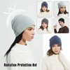 Ball Caps Neutral Anti Radiation Hat Half/All Silver Fiber Optic Electromagnetic Wave Rfid Shielding Monitoring Room TV EMF Protective Q240403