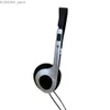 Fones de ouvido do telefone celular y2k fones de ouvido retro personalizados de moda preta de moda preta usando fones de ouvido de 3,5 mm nas orelhas y240407
