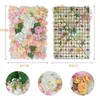 Decorative Flowers Artificial Flower Wall Mat 60X40CM Fake Panel For Living Room Party Wedding Backdrop Decor Birthday Decoration