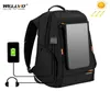 옥외 태양 전지 전원 전력 배낭 다기관 통기성 남성 백팩 노트북 가방 핸들 USB 충전 포트 XA279Z 26555890