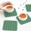 Tafelmatten Ramadan Mubarak Patroon Coasters Keuken Placemats Waterdichte isolatie Cup Coffee voor Decor Home Telware Pads Set van 4