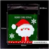 Bolhe de presentes para celofane Bolfane Sacos de doces Clear Treat Auto-adesivo Coloque de biscoito Droga Droga Home Garden Party Festive Sup DHBTB