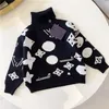 Marca de designer infantil Marca neutra de alta qualidade suéter de bebê etono e suéter infantil de inverno tamanho de moletom de 90cm-150cm A2