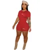 Designer Womens Tracksuits Summer Sports Tenues Two Piece Short Set Letter Imprimé à manches courtes T-shirt et shorts Jogging Costumes Ensemble