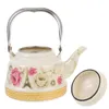 Dinnerware Sets Household Enamel Tea Pot Vintage Decorative Kettle Water Coffee