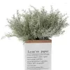 Decoratieve bloemen eucalyptus bladboeket simulatie groen plant zachte lijm bloemendecoratie kunstmatig