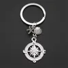 Nyckelringar Lanyards Anchor Keychain Vintage Silver Plated Arrow Fashion Solid Pendant Sailor Style Car Keyring Mens Accessories Gift Q240403
