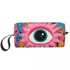 Storage Bags Evil Eye Makeup Bag For Women Travel Cosmetic Organizer Cute Amulet Turkish Toiletry
