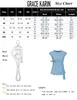 Bloups feminino Mulheres Frente Bow-Knot Tops Tops Moda Caplea Crew Push Dollover Summer Summer elegante femme