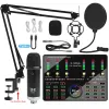 Microphones Professional Audio DJ 10 Sound Card Set BM800 K20 MIC STUDIO CONDENSER Microphone For Karaoke Podcast Recording Live Streaming