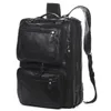 Multifunctioneel echte lederen rugzak mannen Bagpack Fashion Male schoolreistas Grote Rucksack 240329