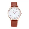 Autres montres New Mens Watch Casual Ultra Thin Watch Simple Mens Business Cuir Quartz Watch Luxury Reloio masculinol240403