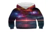 New Star Space Galaxy Hoodies Hooded Boy Girl Girl Hat 3D Sweetshirts Imprimir nebulosa colorida Crianças Pullovers de moda Tops9410915