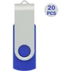 100 paquetes de unidades de flash USB azul de 32 GB - Sticks de memoria USB2.0 a granel para almacenamiento y transferencia de datos - Paquete de 100 unidades flash