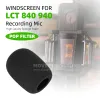 Tillbehör för Lewitt LCT 840 940 Windcreen Mic Protection Windproof Pop Filter Shield Windshield Microphone Sponge Dammtät skumskärm
