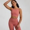 Outfit da yoga Nudo Sensazione di altezza ad alto allenamento per palestra reggiseno medio supporto reggiseni sportivi senza schienale imbottito per le donne