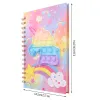 Notebooks Novo notebook A5 Notebook Antistress Toys Toys Unicorn Silicone Handbook Livro de estudantes Professor de redação de papel Presente de férias