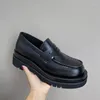 Casual Schuhe Design Erhöhung Derby Männer Slipper Kleider Mode dicke alleinige Plattform Echtes Leder Geschäft Oxford 5a