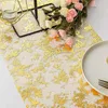 15/20M Sequin Gold Thin Table Runner Glitter Metallic Foil Mesh Runners Rolls For Baby Shower Birthday Wedding Party Table Decor 240325