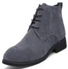 Ness Chukka Mens Boots Wysokie buty swobodne skórzane buty męskie buty zimowe męskie szarości 90582699799390