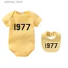 Rompers ess Newborn Rompers sätter Baby Cotton Jumpsuits Set Short Sleeve Clothes Designer för Girls Boys Romper 1977 Kids Jumpsuit Luxury Bodysuit Cyd24010404-6 L47
