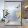 Naklejki z kreskówkami dostosowane do okien łazienkowych przezroczyste nieprzezroczyste antypeepingowe i cieniujące mrożone naklejki filmowe