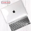 Apple MacBook Pro 13 "A2338 M1/15/16"/MacBook Air 13/11/MacBook 12/White A1342 Şeffaf Kılıf +Klavye Kapağı