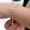 Provence sieraden 14K geel goud 3,5 mm Lab Diamond def kleur prong set tennis armband voor feest