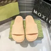 Designer-Hausschuhe Sandalen Plattform Männer Frauen Schuhe Gummi Dicke Sohle-Folien Modestil Sandalen und Hausschuhe 35-44 mit Schachtel