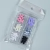 30 Parti di fascino per chiodo per chiodo in resina a nastro bianco Parti di decorazione della nail art 3D Rinstine Accessori per la manicure coreana fai -da -te Design