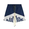 Rhude Shorts Top Quality Designer Shorts Summer Fashion Beach Graffiti Shorts Couples Joggers Sportwear Casual Beach Sweatpants