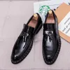 Casual schoenen mannen leren loafers retro kwastje slip op comfortabele mannelijke platte schoenen modestijl sepatu pria ii