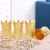 Copo de vinho Copo de cobre S Vidro de vidro Antique Mini Metal Drink Antigo Mito do Egito 3D Ra Ramesses Liquor Gold Vodka Tumbler