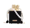 Myyshop PB0016 Fashion Mini Pearl Chain Wormet Mobile Borse a spalla singola Bagna Messenger Bianco Black Black Black 4 Colori8499693