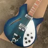 Factory Custom Direct S New Highquality 39Inch Blue 6String Guitar Rickenbeck 360 Electric Guitar målade på Mahogny Fin9425308