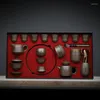 Zestawy herbaciarskie porcelanowe gaiwan zbiór herbaty chińskie popołudnie przenośna para luksusowa jogo de xicaras zastawa stołowa ab50ts