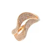 Direct Gold Biżuteria Produkcja 14 -karatowa złota biżuteria hurtowa moissanite pierścień najwyższej jakości mikro -bruk pierścień